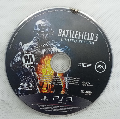 Battlefield 3 Limited Edition Ps3 Usado (Usado)