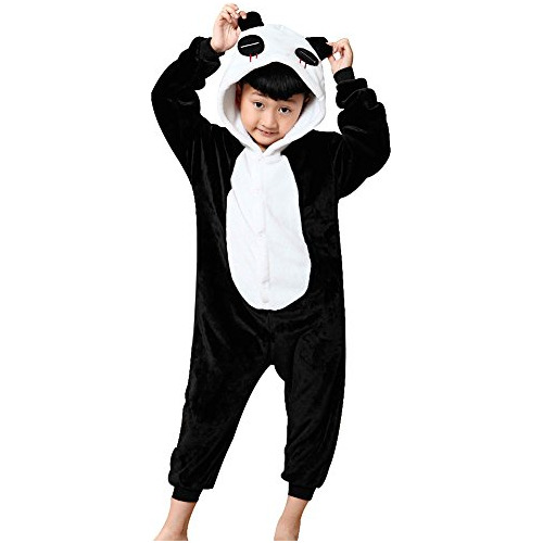 Niños Panda Costume Cosplay Halloween Animal Onesie Ni...