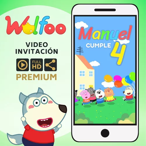 Invitación de Wolfoo, invitación de cumpleaños de Wolfoo, invitación de  video de Wolfoo, video de invitación de cumpleaños de Wolfoo, invitación de  niño niña -  México