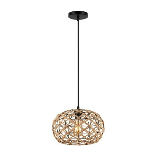 Luminario Colgante Tipo Esfera E27 42 W Fibra Natural Calux