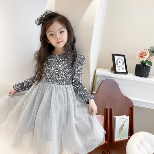 Vestidos Plateado Nina MercadoLibre