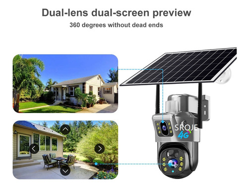Cámara De Seguridad Con Monitoreo Solar, Largo Alcance