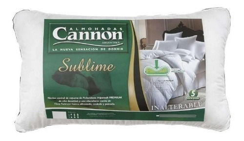 Almohada Cannon Sublime Espuma Hipersoft Oferta 70x40 Envios