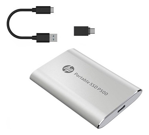 Disco  Externo  1tb Sólido Hp Usb 3.1  - Usb  C  Gen 2 Color Silver