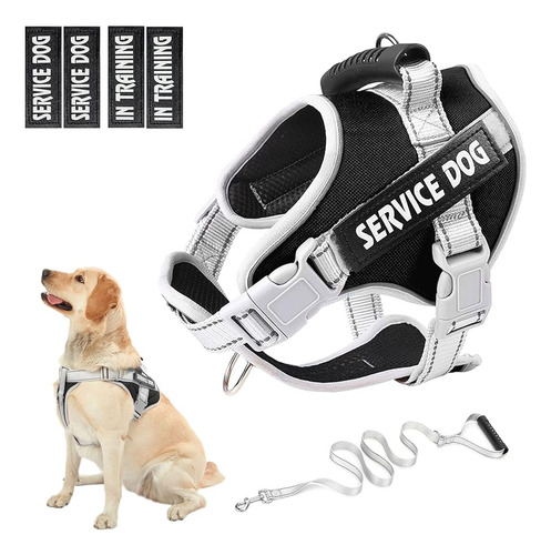 Husdow Service Dog Vest Harness, No Pull In Trainning Dog Ha