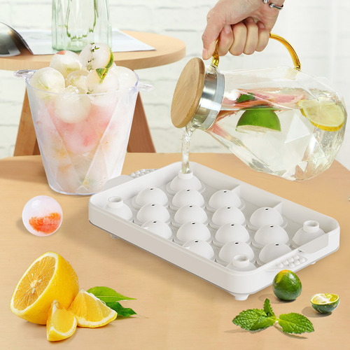 Molde Esférico Para Hielo De Whisky Para Cócteles, Grande, F