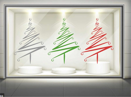 Imagen 9 de 10 de Vinilo Árbol Navideño Esmerilado