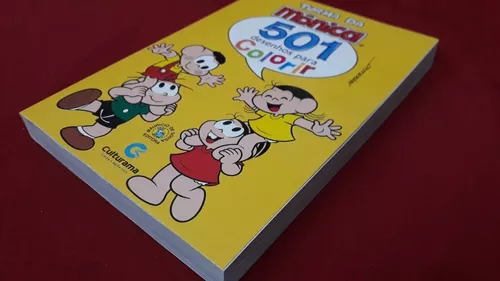 Livro 501 Desenhos para Colorir Turma da Mônica