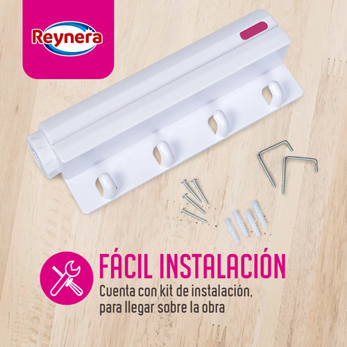 Kit Tendedero + Escoba Dual + Recogedor Con Peineta Reynera