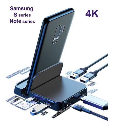 Imagem 1 de 9 de Hub Adaptador Docking Station Usb-c Hdmi 4k 7 Portas Baseus