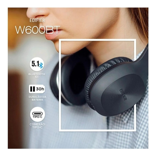 Auriculares Bluetooth 5.1 Edifier W600bt - Negro
