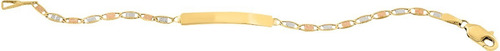 Imagen 2 de 2 de Esclava Valentina 3col 14cm Oro 10k - 670