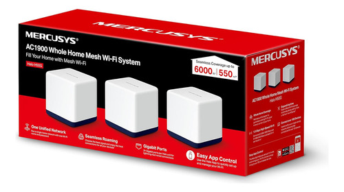 Router Mercusys Con Sistema De Red Wi-fi En Malla Halo H50g