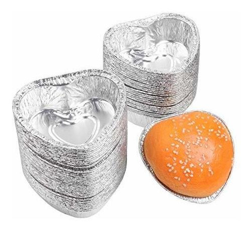 Freebily 60pcs Aluminum Foil Mini Cake Baking Cups VbzLG