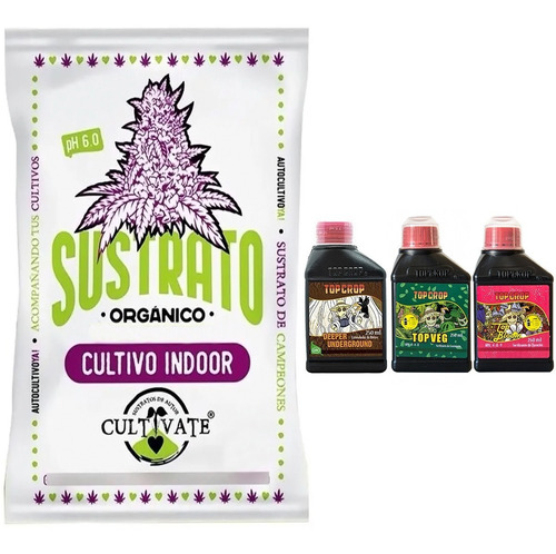 Sustrato Cultivate Indoor 80lts Top Deeper Bloom Veg 250ml