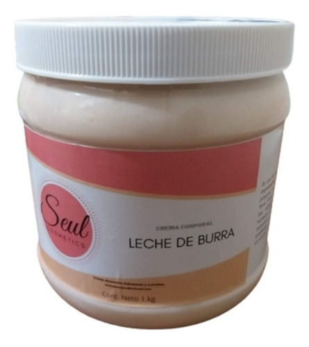  Crema Leche De Burra Crema Hidratante 1 Kg. Plástico