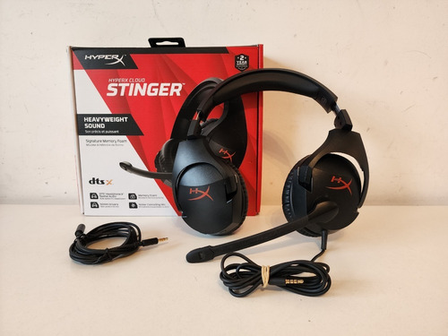 Imagen 1 de 8 de Auriculares Gamer Hyperx Cloud Stinger Hx-hscs Negro + Caja