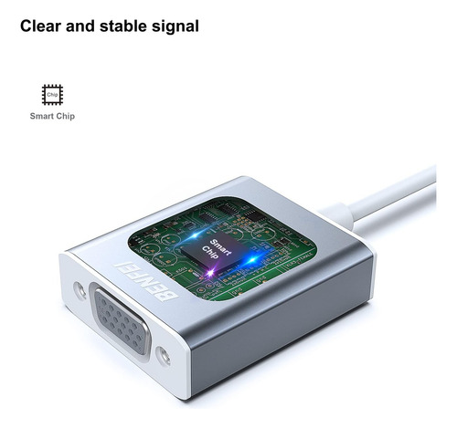 Adaptador Usb C A Vga Benfei, Tipo C (thunderbolt 3/4) A V..