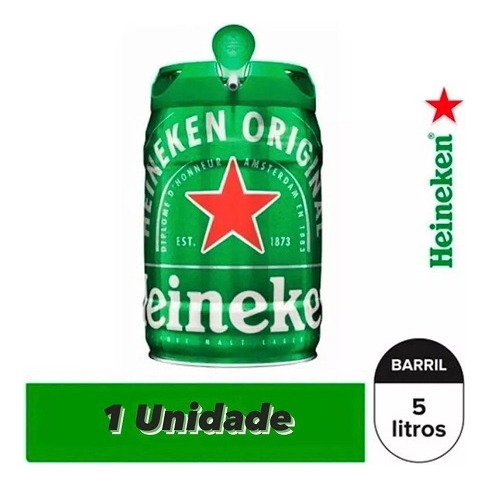 Barril Chopp Heineken 5 Litros Original - Envio Imediato