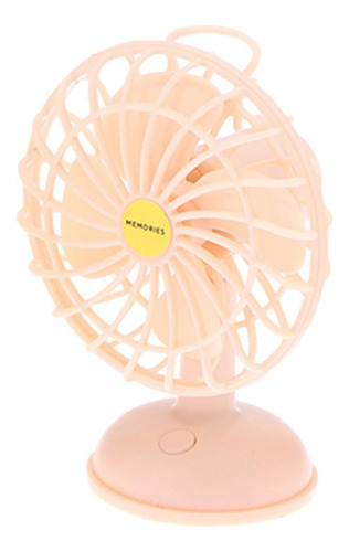 Ventilador De Escritorio Usb Para Casa De Muñecas, Rosa