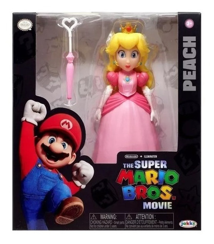 Figura Articulada Peach 5 PuLG The Mario Movie Jakks Pacific