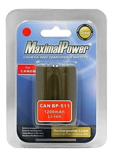Maximalpower Bp 511 Bp 511a Battery For Canon Eos 5d