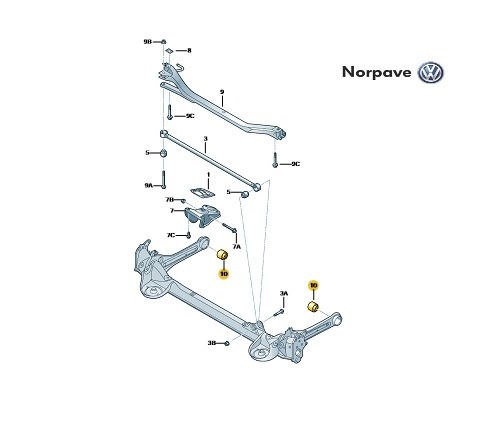 Bucha Do Eixo Traseiro Jetta/novo Fusca 5c0501541a