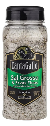 Sal Grosso & Ervas Finas P/ Churrasco- 900g - Cantagallo