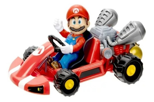 Figura De Super Mario Bros 2.5 Pulgadas Con Pull Back Racer
