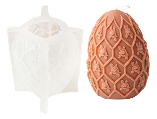 (8 #mold) Molde De Silicona Para Velas Con Forma De Huevo, B