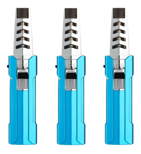 Antorcha Recargable De Gas Butano, Mxgrd-003, 3 Pzas, Azul/p