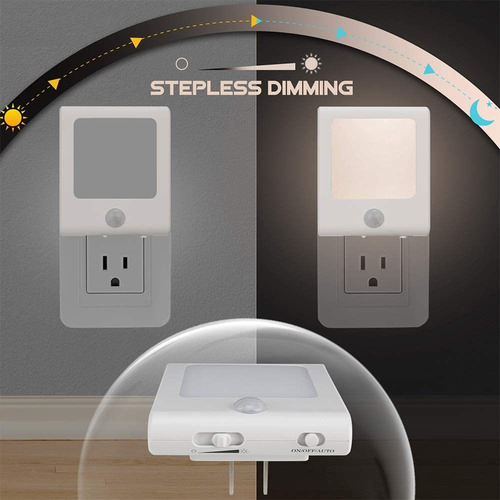 Luz Nocturna Led Estafadores Sensor De Movimiento Vintar, In