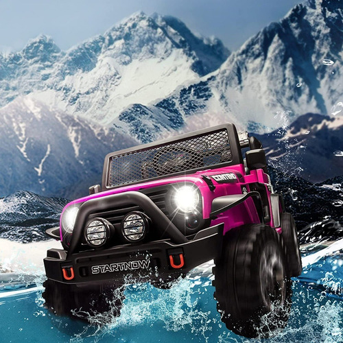 Carro A Batería Jeep 5 Motores 4x4 Pantalla Llantas Jebe