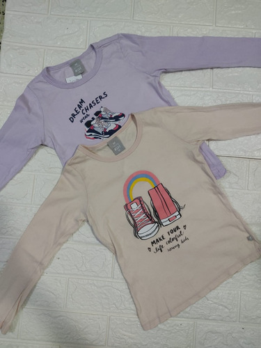 Remeras Hering Niña Manga Larga 