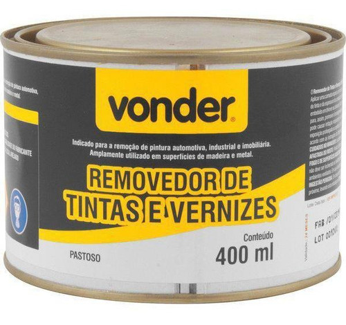 Removedor De Tintas/vernizes 400ml Vonder 6299000360