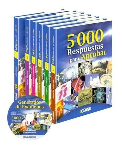 Libros 5000 Respuestas Para Aprobar - 6 Tomos Océano