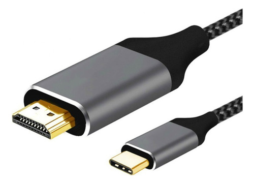 Cable Usb Tipo C A Hdmi / 2 Metros - Nylon Prensado