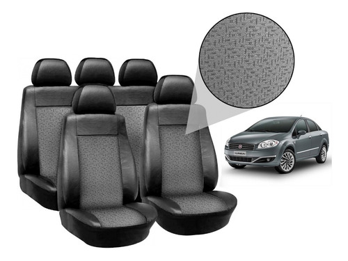 Fundas Cubre Asientos P/ Fiat Linea C/ Jackard Premium