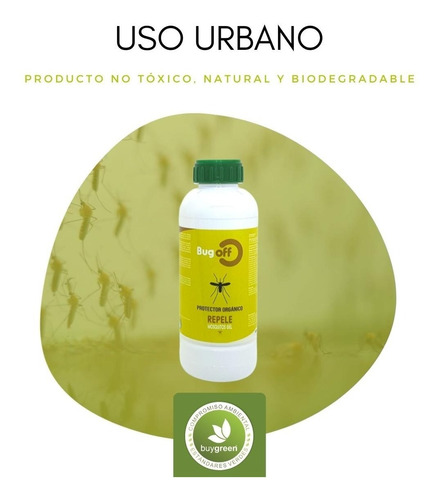 Repelente Natural Bug Off Mosquitos Concentrado Rinde 10 L