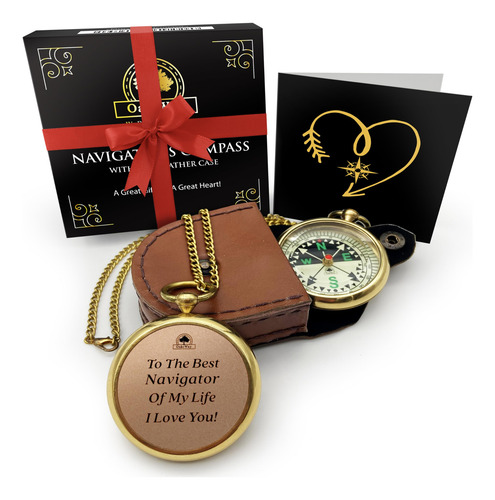Navigator's Watch Brujula Hombr Marido Papa Novio Idea Para