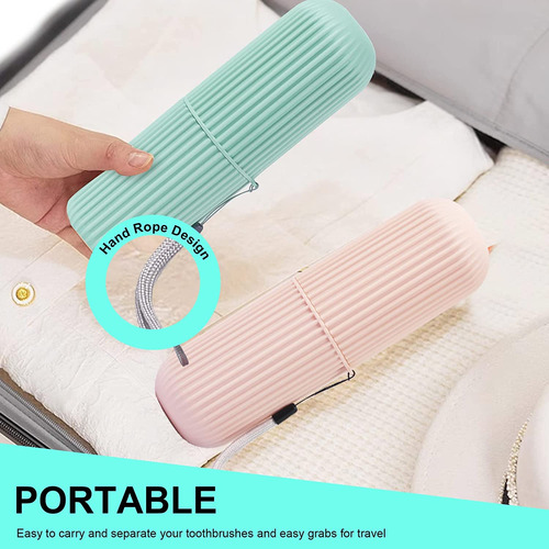 Estuche Para Cepillo Para Polvo De Dientes De Viaje, Soporte
