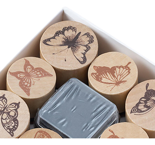 Juego De Sellos De Madera, Sellos De Madera Ligeros