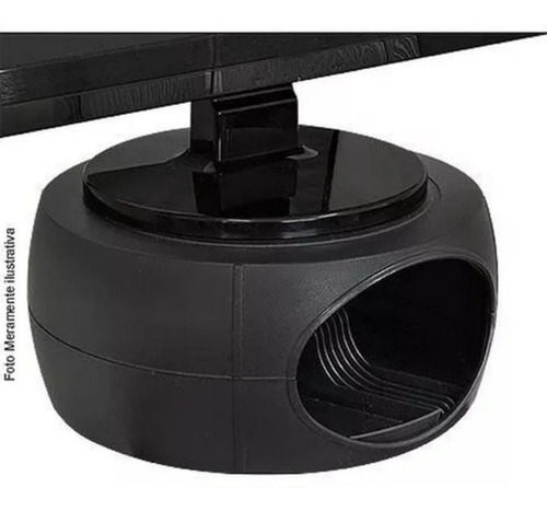 Imagem 4 de 7 de Suporte Monitor Preto Porta Objetos Masticmol Sm100