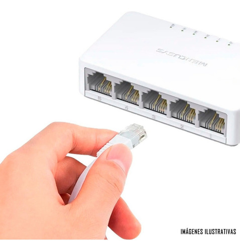 Switch Mercusys Fast Ethernet Ms105, 5 Puertos 10/100mbps
