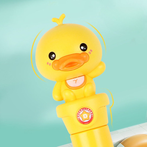 Patito Amarillo Con Forma De Bastón De Burbujas, Juguete Con