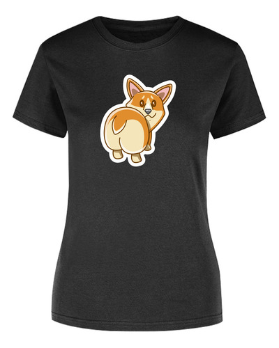 Playera | Blusa De Mujer Diseño De Perro Corgi Tierno