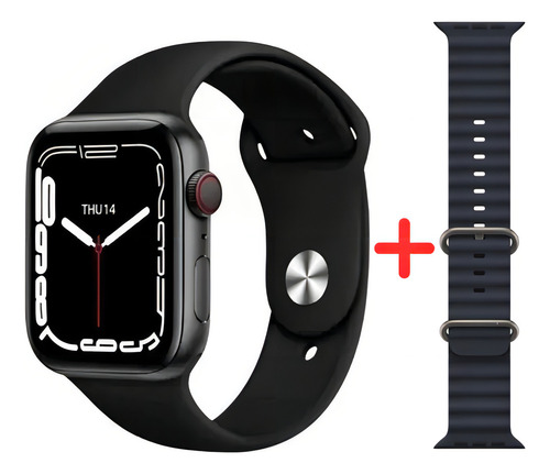 Relógio Smartwatch S28 Pro Esportes E Bem Estar No Seu Pulso Cor Da Pulseira Preto
