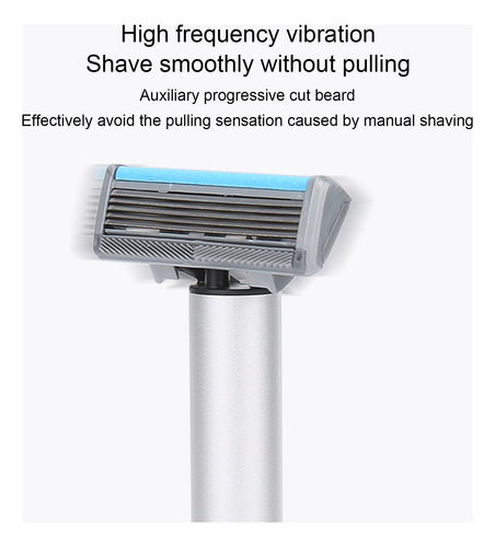 Barbeador Masculino Elétrico De Borda Dupla Portátil Ajustáv
