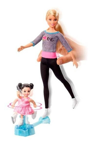 Barbie Muñeca Patinadora Entrenadora Patinaje Hielo Mattel 