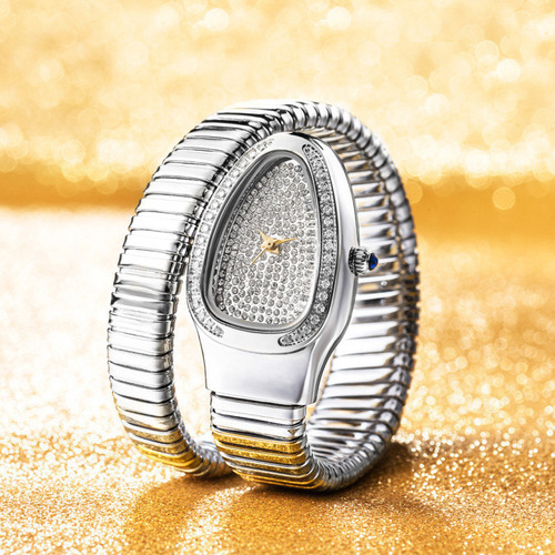 Relojes Elegantes De Cuarzo Con Forma De Cabeza De Serpiente